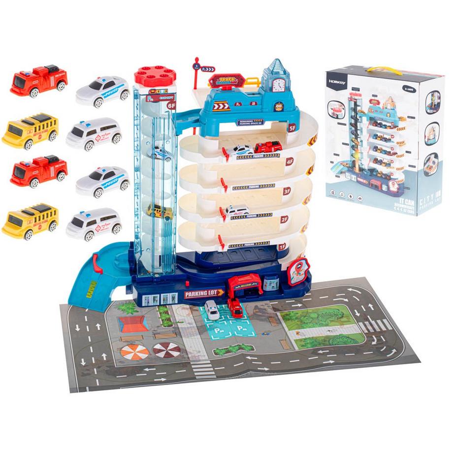 Pricenet  Parking garage 5 niveaux ascenseur électrique + tapis + 8 voitures 