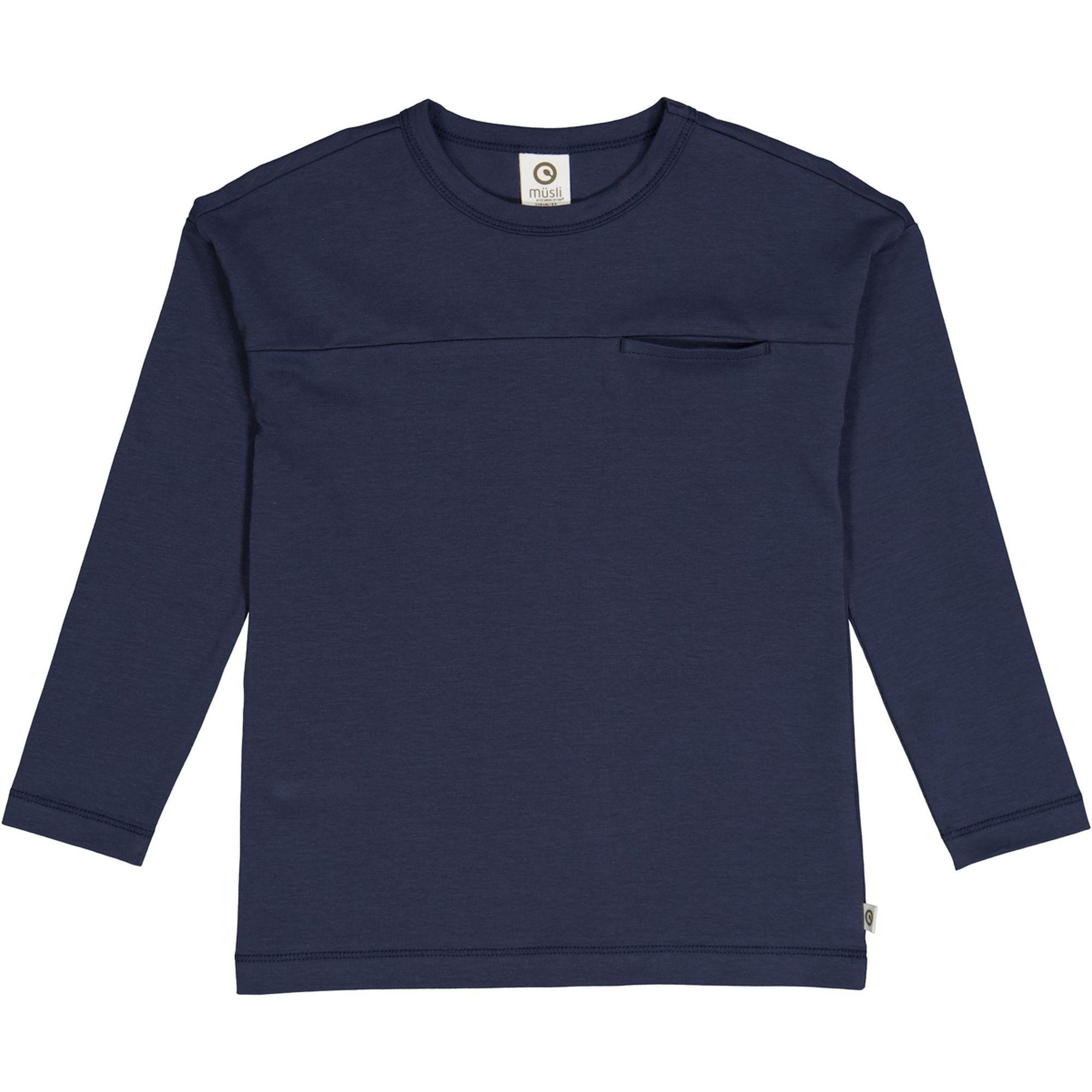 Image of Langarmshirt Unisex Blau 140