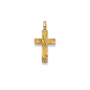 Anhänger Kreuz Gelbgold 750, 31x16mm