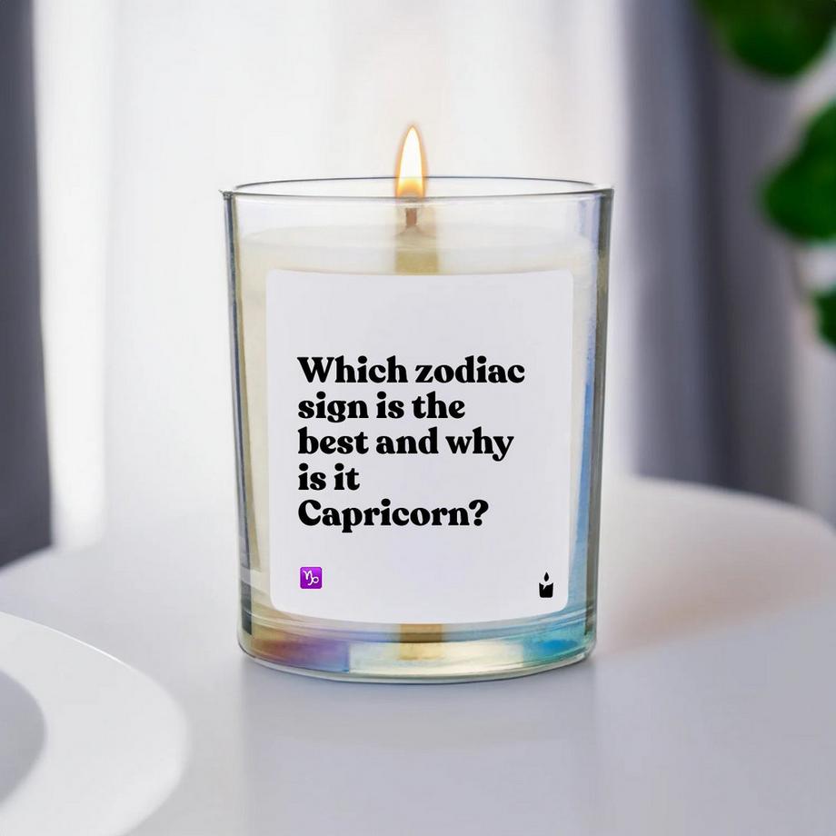 CandleHand Bougie parfumée Flowery Which zodiac sign is the best and why is it Capricorn?  