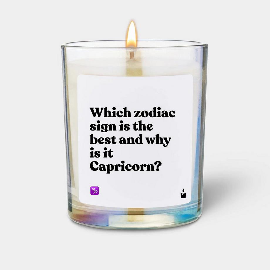 Bougie parfumée Flowery Which zodiac sign is the best and why is it Capricorn?