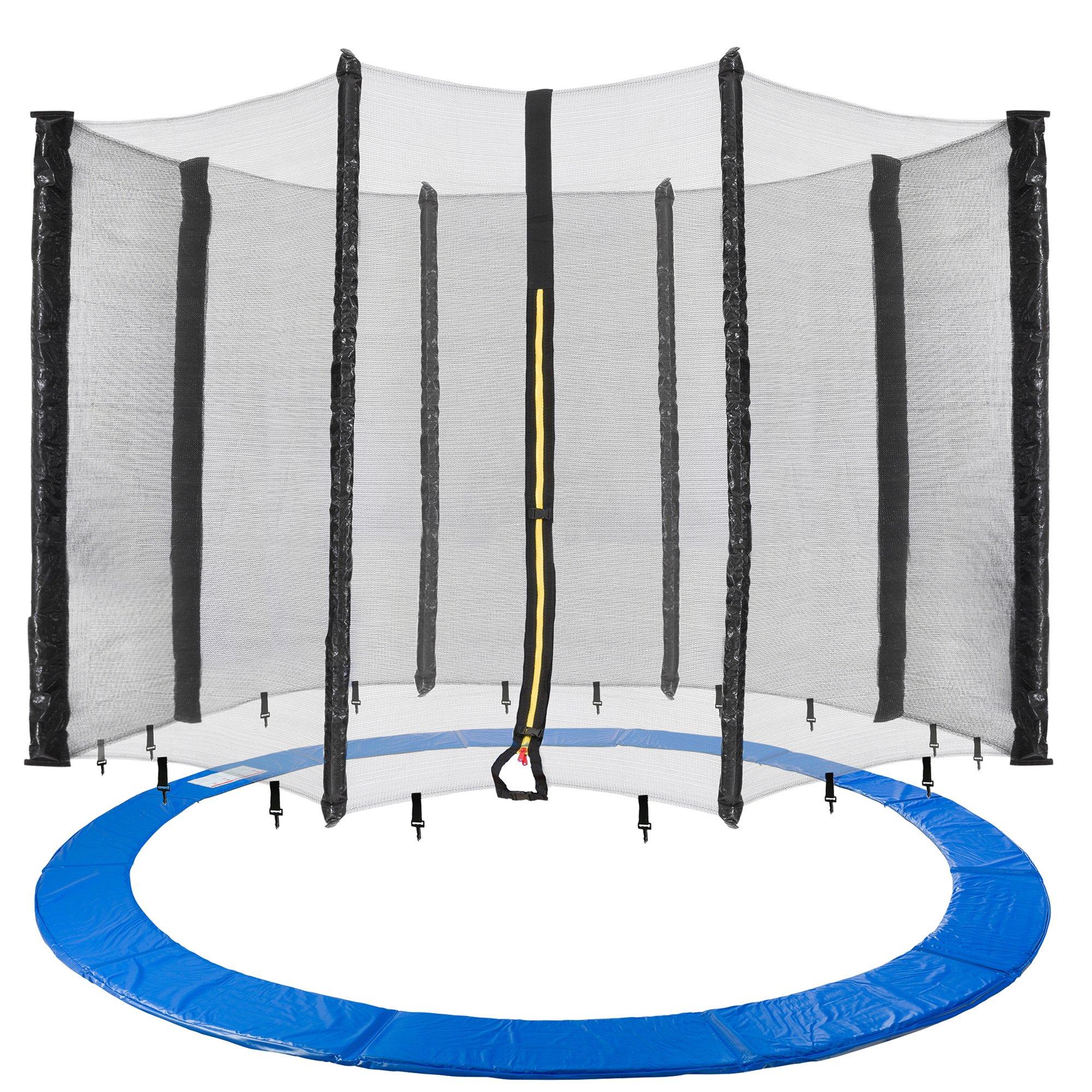 Arebos  Trampoline Filet de sécurité + Couverture de bord Protection de bord Filet Pièces de rechange 