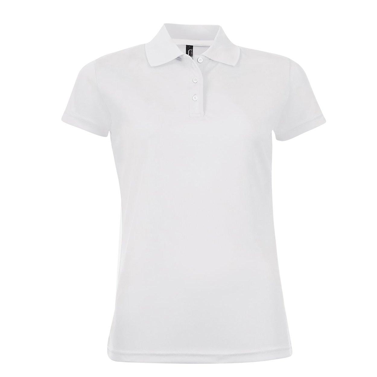 Image of Performer Pique Poloshirt, Kurzarm Damen Weiss S