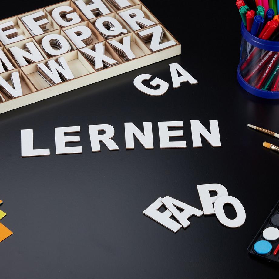 B2X jeu de lettres en bois avec 208 pièces  