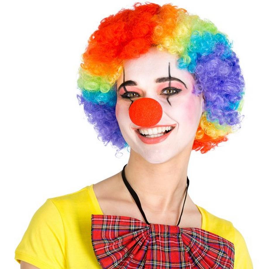 Tectake  Perruque clown-afro standard adulte unisexe 
