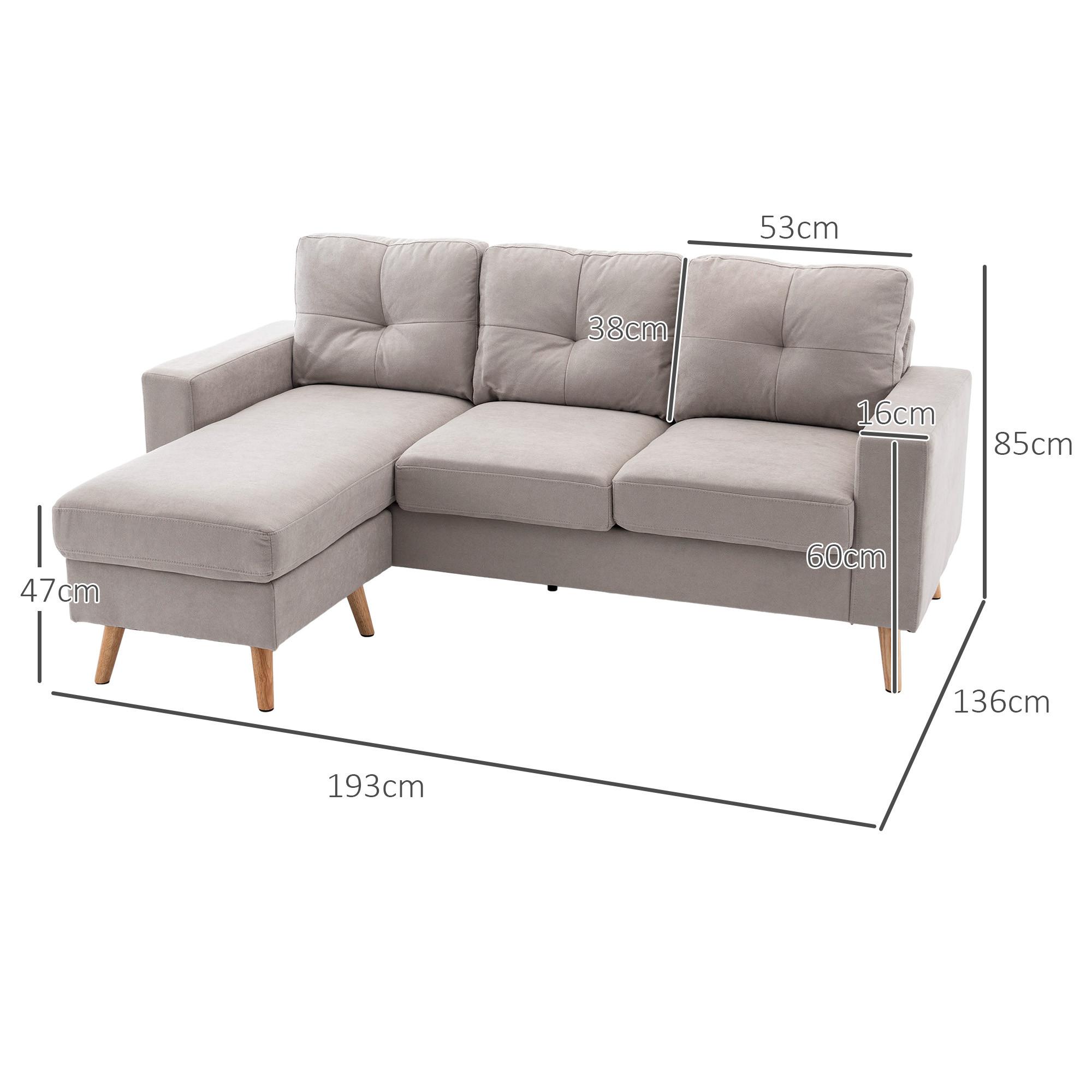 HOMCOM Ecksofa  