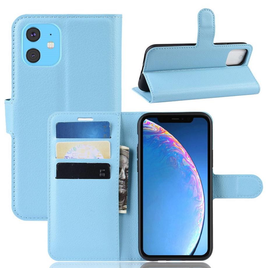 Cover-Discount  iPhone 11 - Leder Etui Hülle Mit Kartenfach 