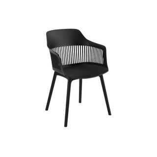 Vente-unique Lotto di 2 poltrone da giardino in Polipropilene Nero SOHO  