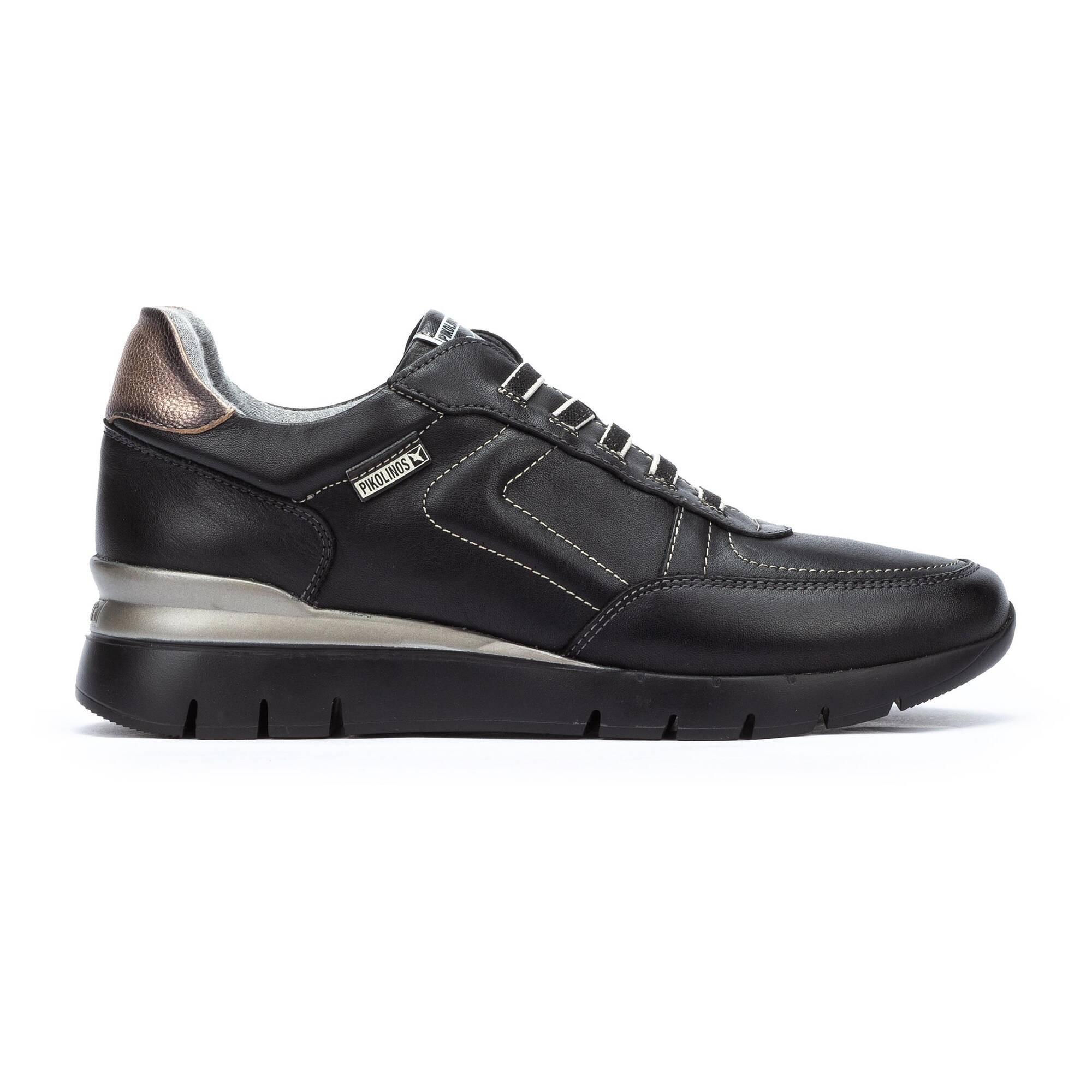 Image of Cantabria - Leder Sneakers Damen Schwarz 38
