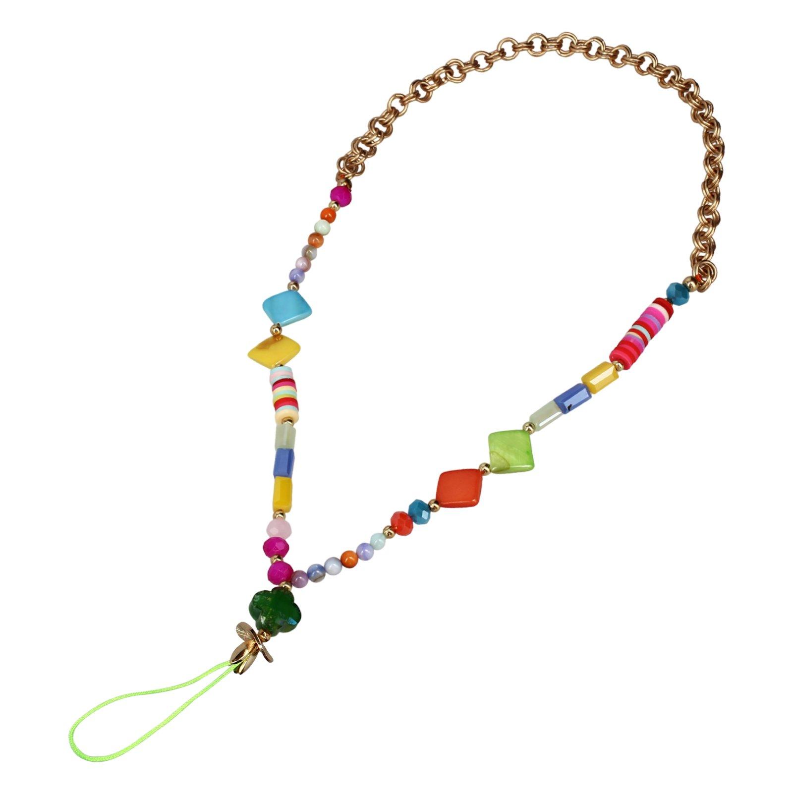 Image of Handyschmuck mit mehrfarbigen Perlen