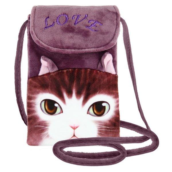 Avizar  Pochette telefono gatto striato 