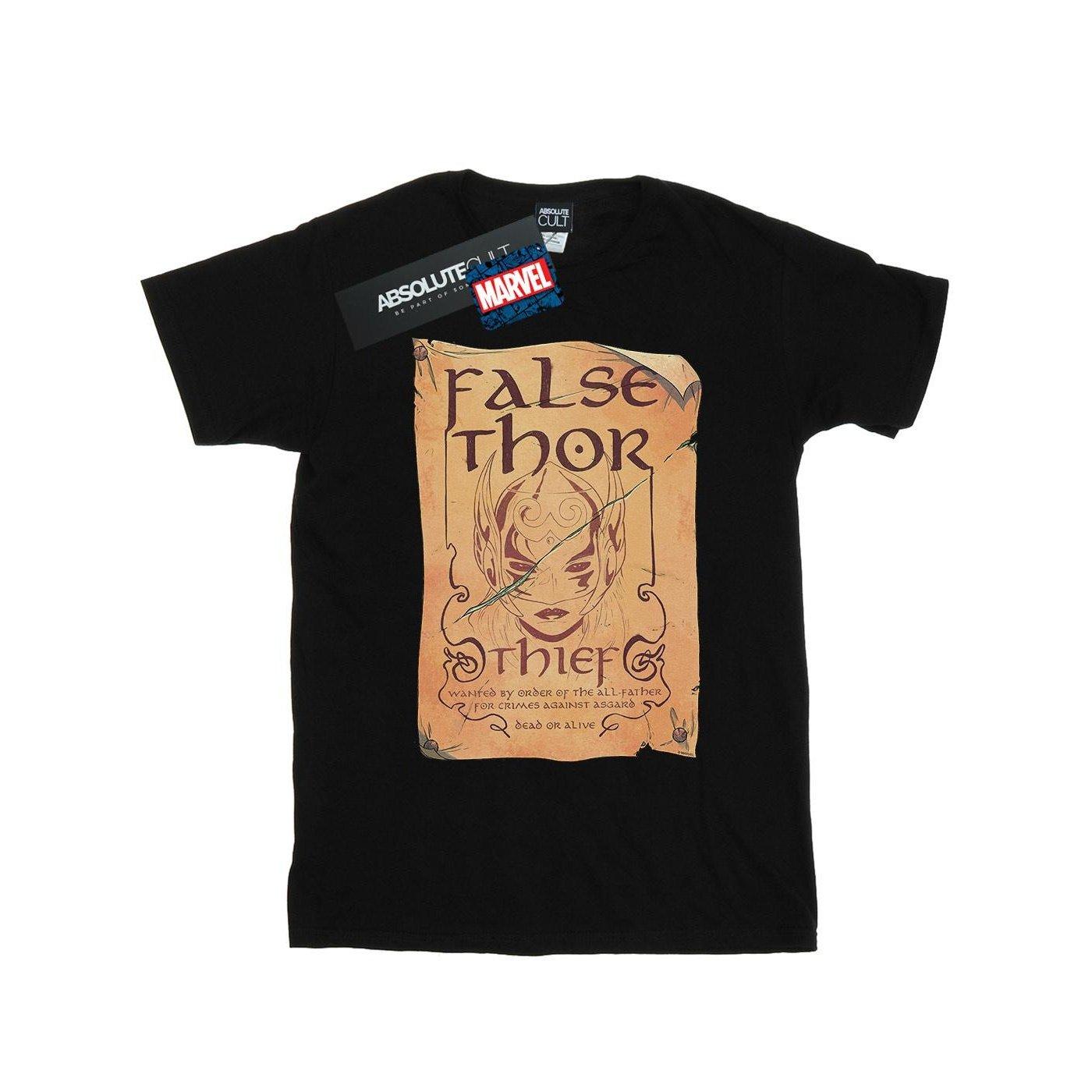 Image of The Mighty Thor False Thor Poster Tshirt Damen Schwarz 5XL