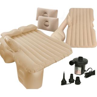 B2X Materasso per lettino auto gonfiabile + pompa beige  