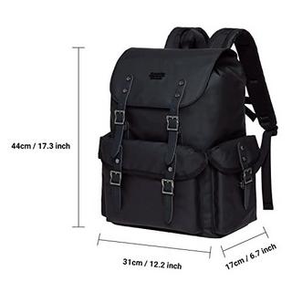 Only-bags.store Großer Lederrucksack, Vintage-Wanderrucksack mit 14-Zoll-Laptop-Fach für Arbeit, Reisen, Uni  