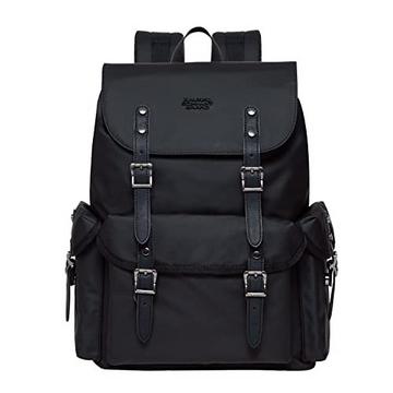 Großer Lederrucksack, Vintage-Wanderrucksack mit 14-Zoll-Laptop-Fach für Arbeit, Reisen, Uni