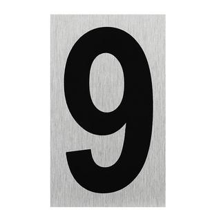 Pricenet Plaque de porte en aluminium " 9 " 100x60mm  