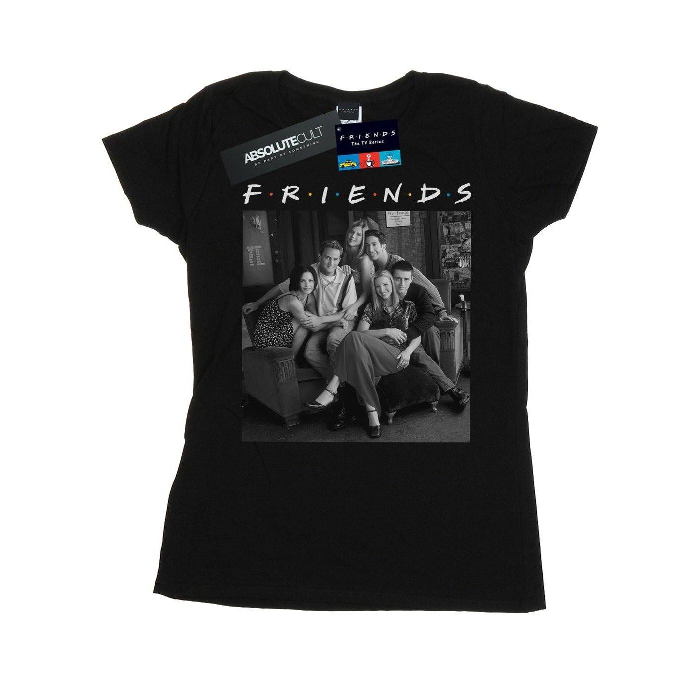 Image of Black And White Photo Tshirt Damen Schwarz XL