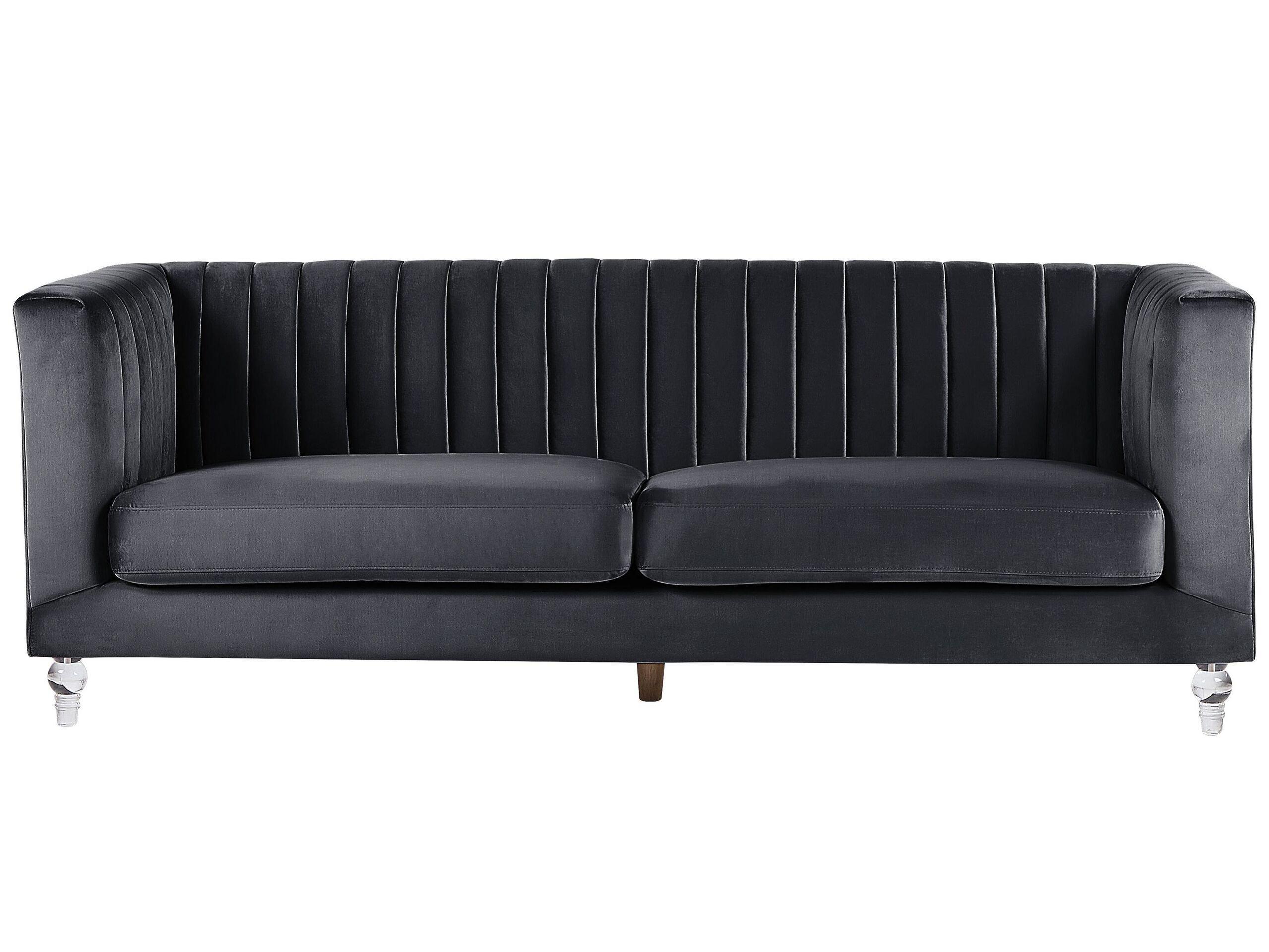 Image of 3 Sitzer Sofa aus Samtstoff Modern ARVIKA 3 Sitzer Sofa aus Samtstoff Modern ARVIKA