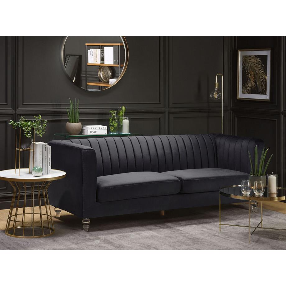 Beliani 3 Sitzer Sofa aus Samtstoff  ARVIKA  