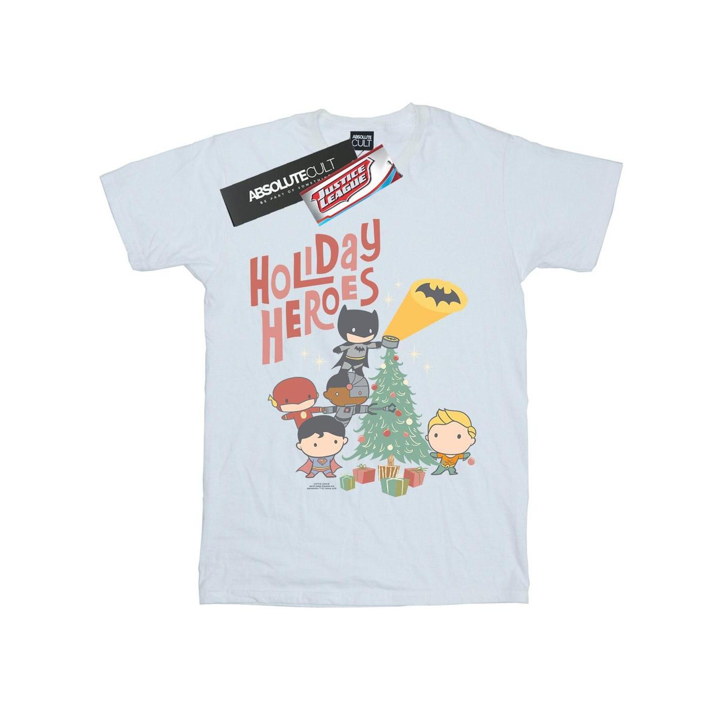 DC COMICS  Justice League Holiday Heroes TShirt 