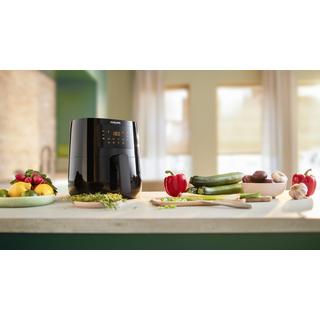 PHILIPS Airfryer EssentialCompact HD9252/91 0.8 kg, schwarz  