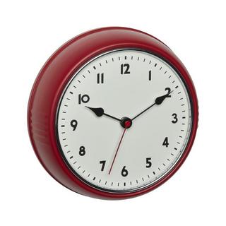 TFA Dostmann Vintage Funk-Wanduhr Rot (27cm)  