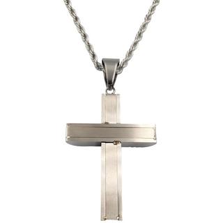 HEBE JEWELS  Kreuz Kette Edelstahl & Zirkonia 