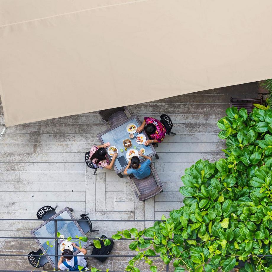 Northix Rechteckiges Terrassen-Sonnensegel  