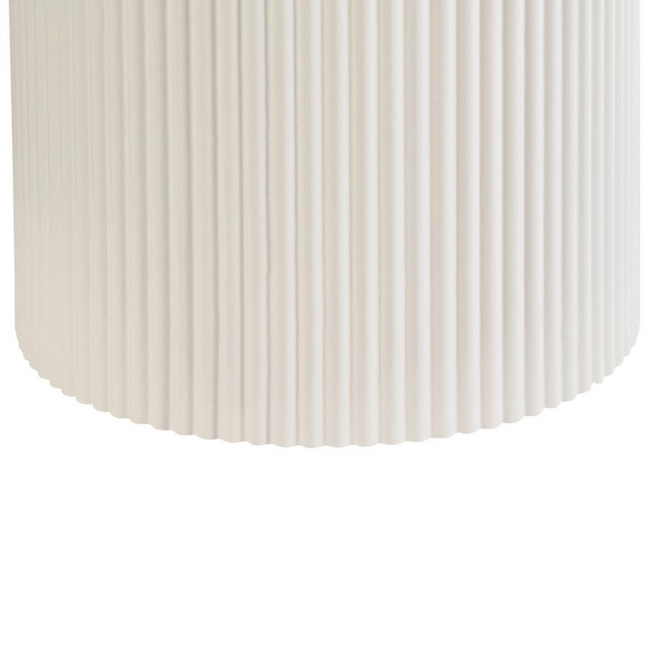 Beliani Table d'appoint en Pierre frittée  LEONA  