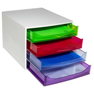 Exacompta ECOBOX Schubladenbox mit 4 Schubladen  