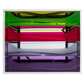 Module de classement Ecobox Linicolor 4 tiroirs