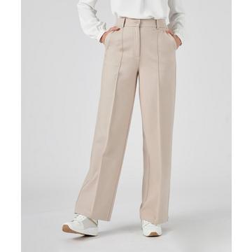 Pantalon maille émerisée coupe large au tomber impeccable.