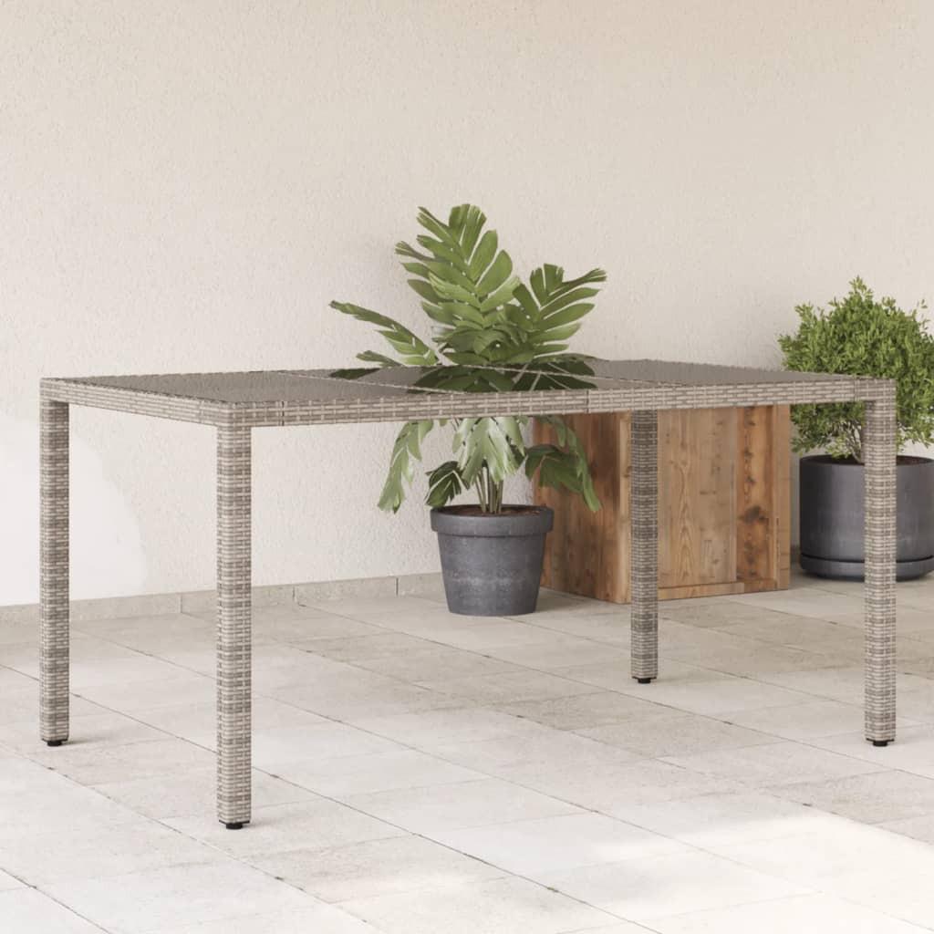 VidaXL Table de jardin rotin synthétique  