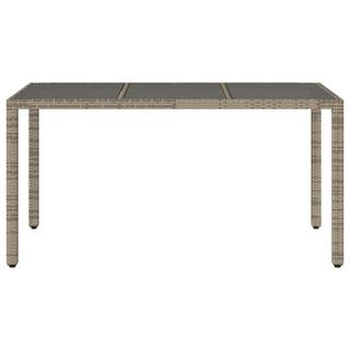 VidaXL Table de jardin rotin synthétique  