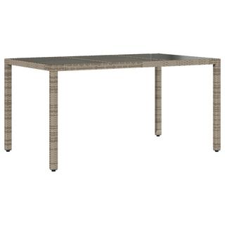 VidaXL Table de jardin rotin synthétique  