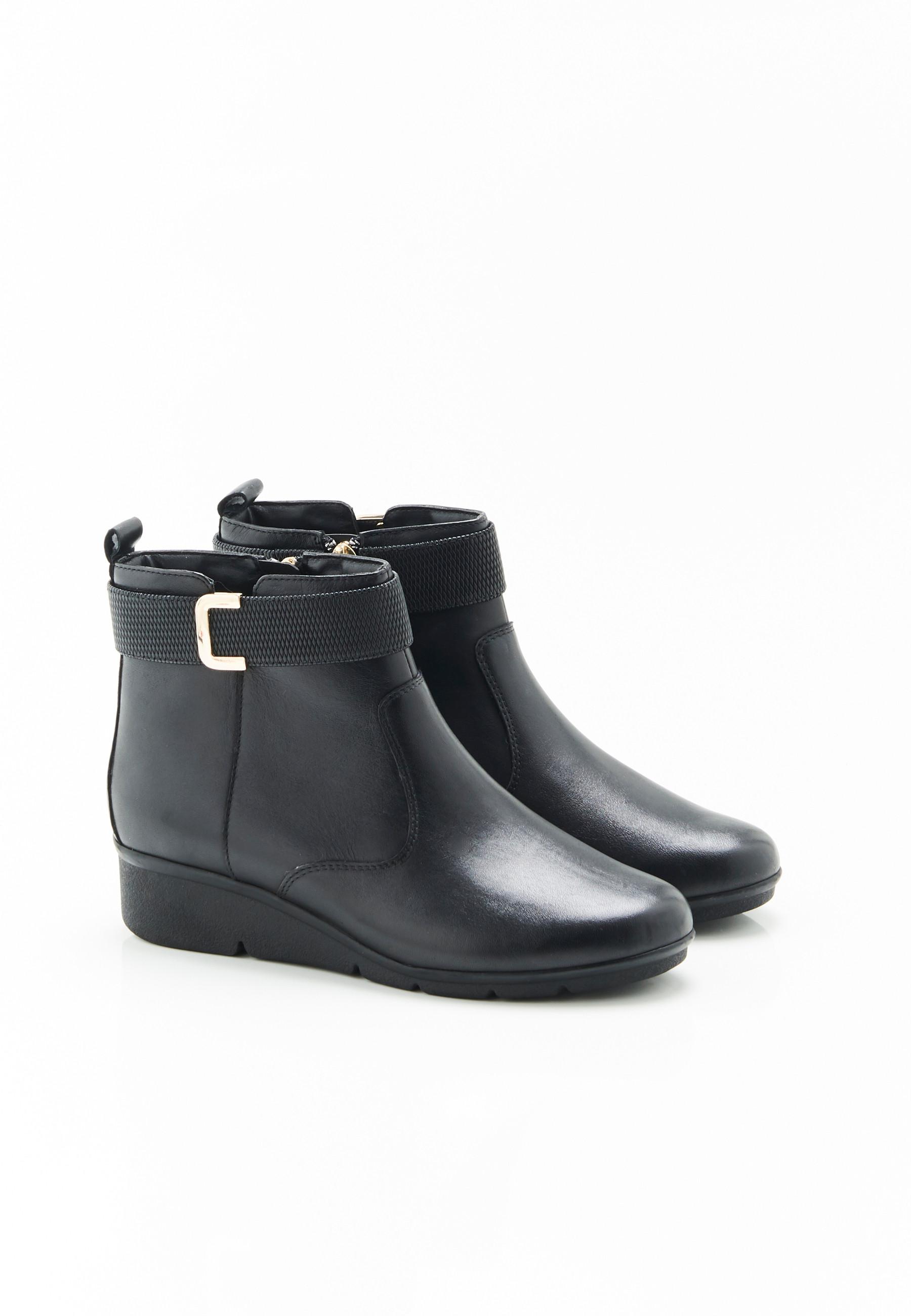 Image of Keilstiefeletten Mit Schnalle Amortyl Unisex Schwarz 40