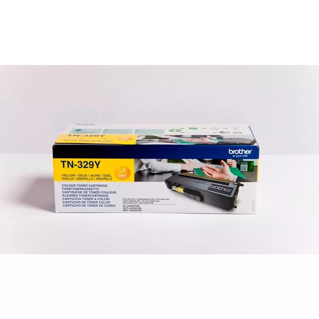 Brother – Toner Super HY yellow TN-329Y MFC-L8450CDW 6000 Seiten, Gelb Bunt, One Size