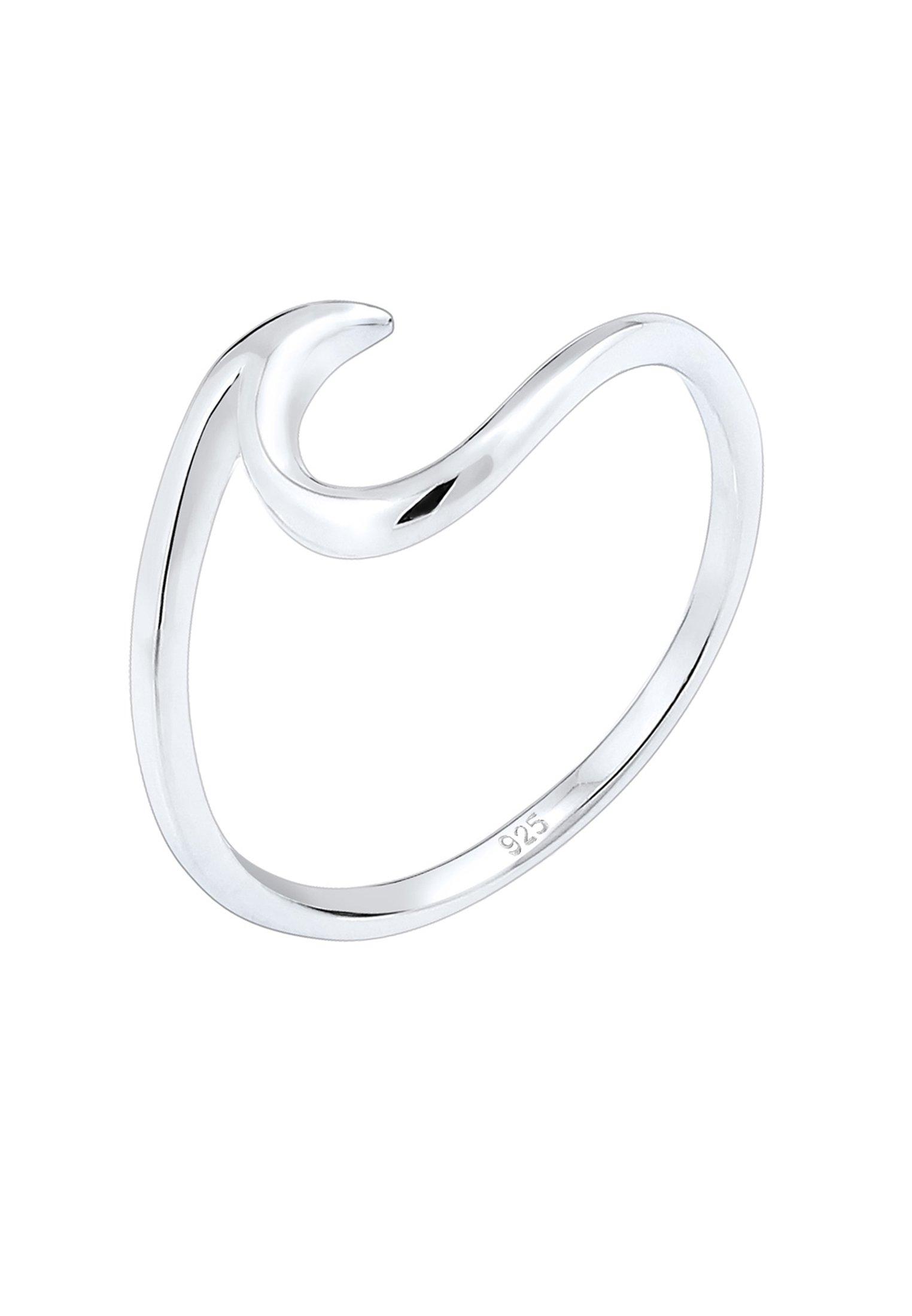 Image of Ring Wellen Design Damen Silber 50mm