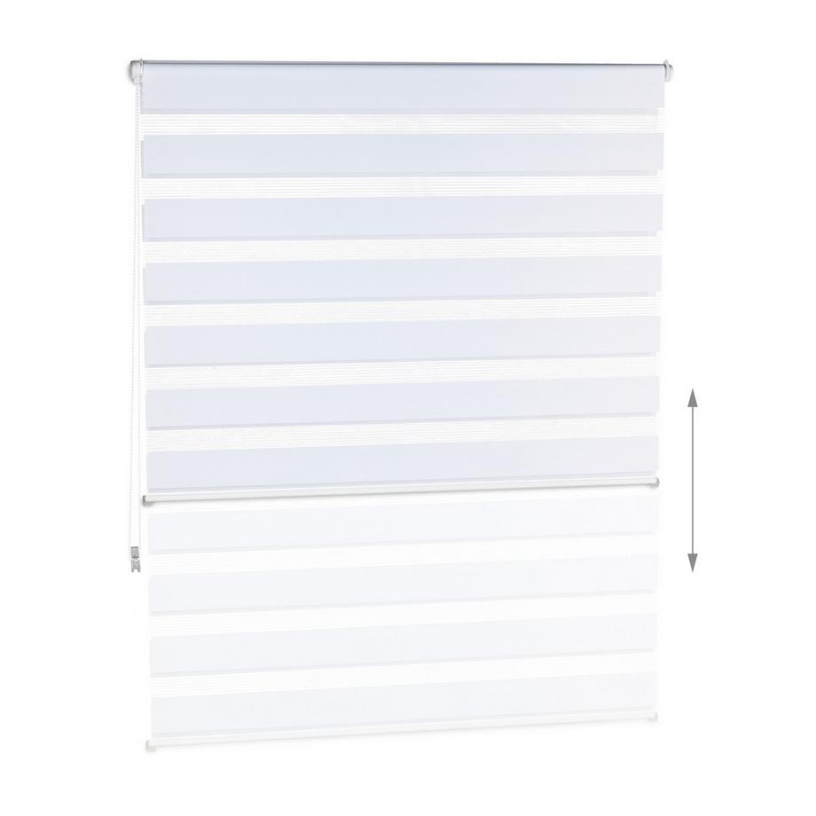 B2X  Doppelrollo Klemmfix ohne Bohren in Weiß 