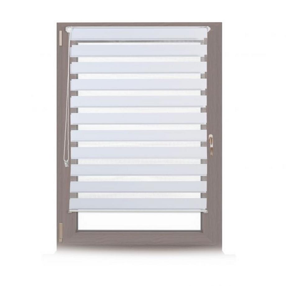 B2X  Doppelrollo Klemmfix ohne Bohren in Weiß 