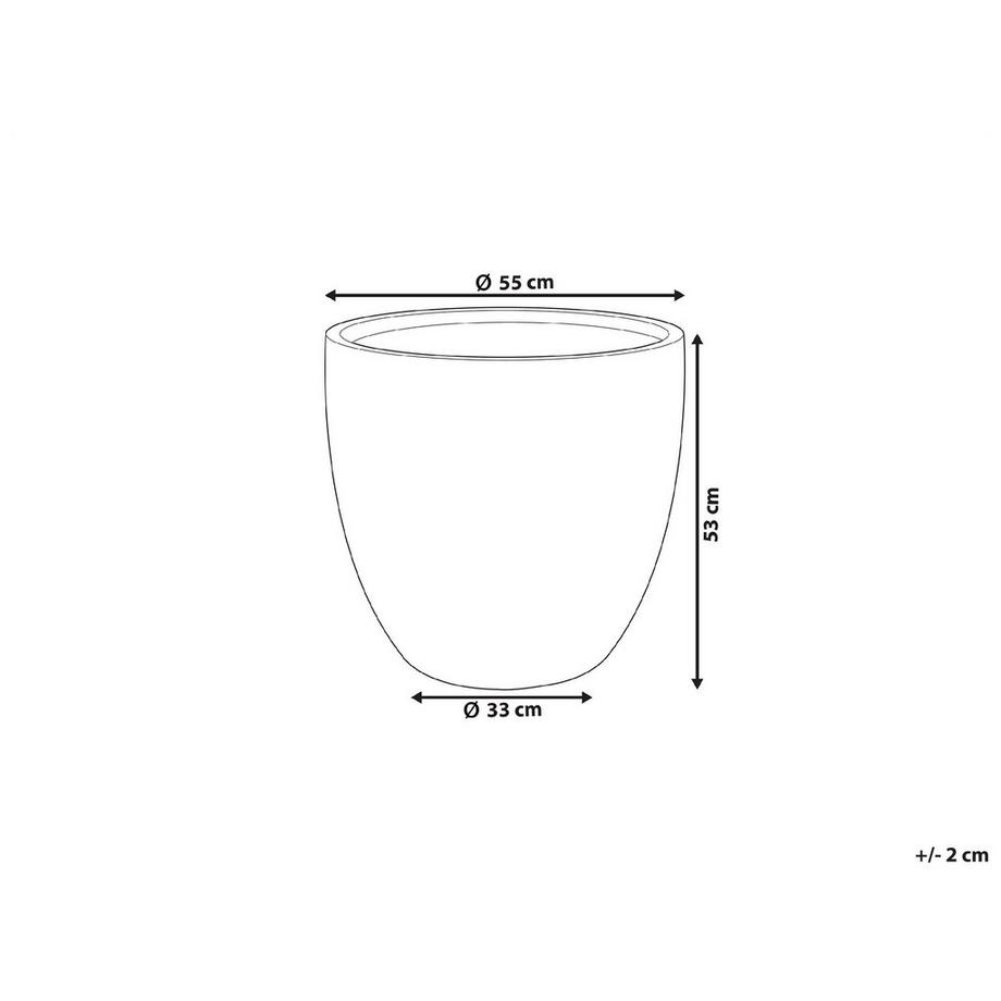 Beliani Vaso per piante en Fibra d'argilla Moderno KANNIA  