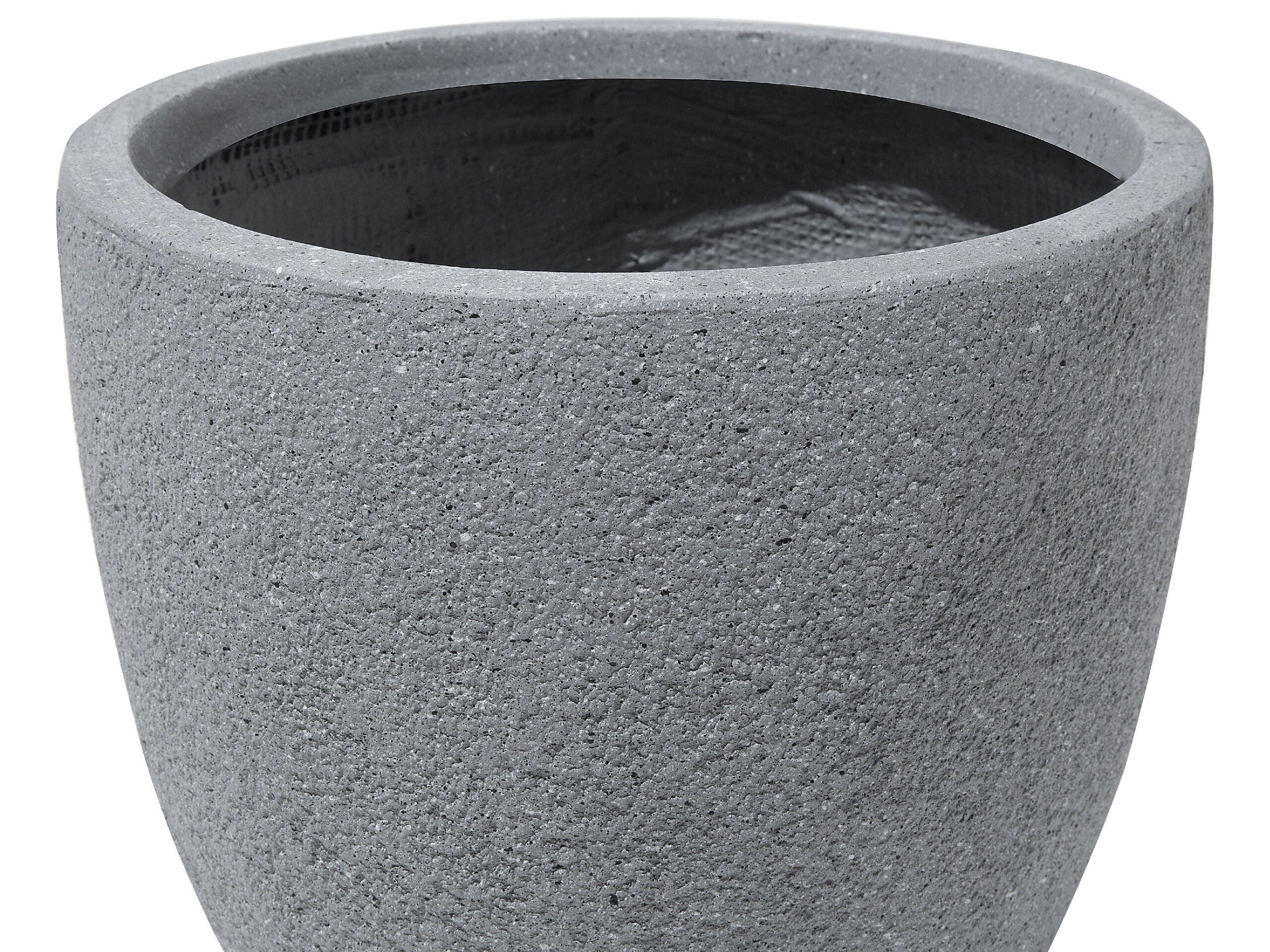 Beliani Blumenkübel aus Lehm-Faser-Mischung Modern KANNIA  