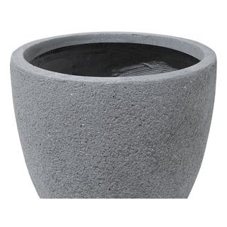 Beliani Blumenkübel aus Lehm-Faser-Mischung Modern KANNIA  