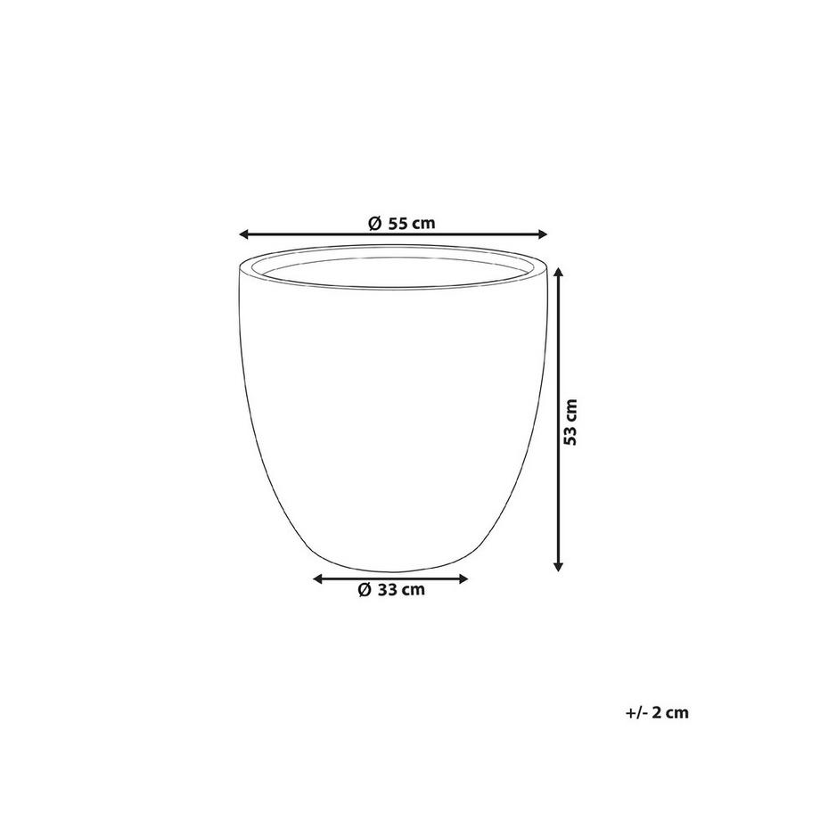 Beliani Vaso per piante en Fibra d'argilla Moderno KANNIA  