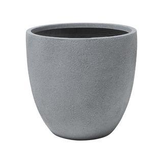 Beliani Blumenkübel aus Lehm-Faser-Mischung Modern KANNIA  