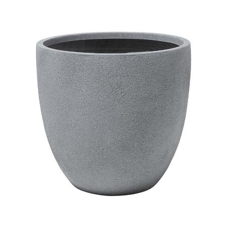 Beliani Blumenkübel aus Lehm-Faser-Mischung Modern KANNIA  