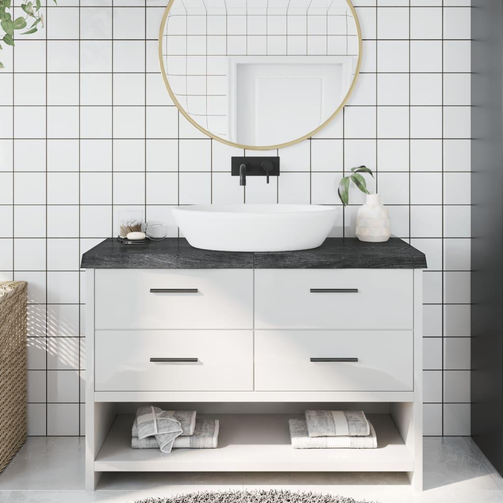 VidaXL  Comptoir de salle de bain bois de chêne 