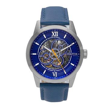 Heritor Automatic Jonas Montre squelette avec bracelet en cuir