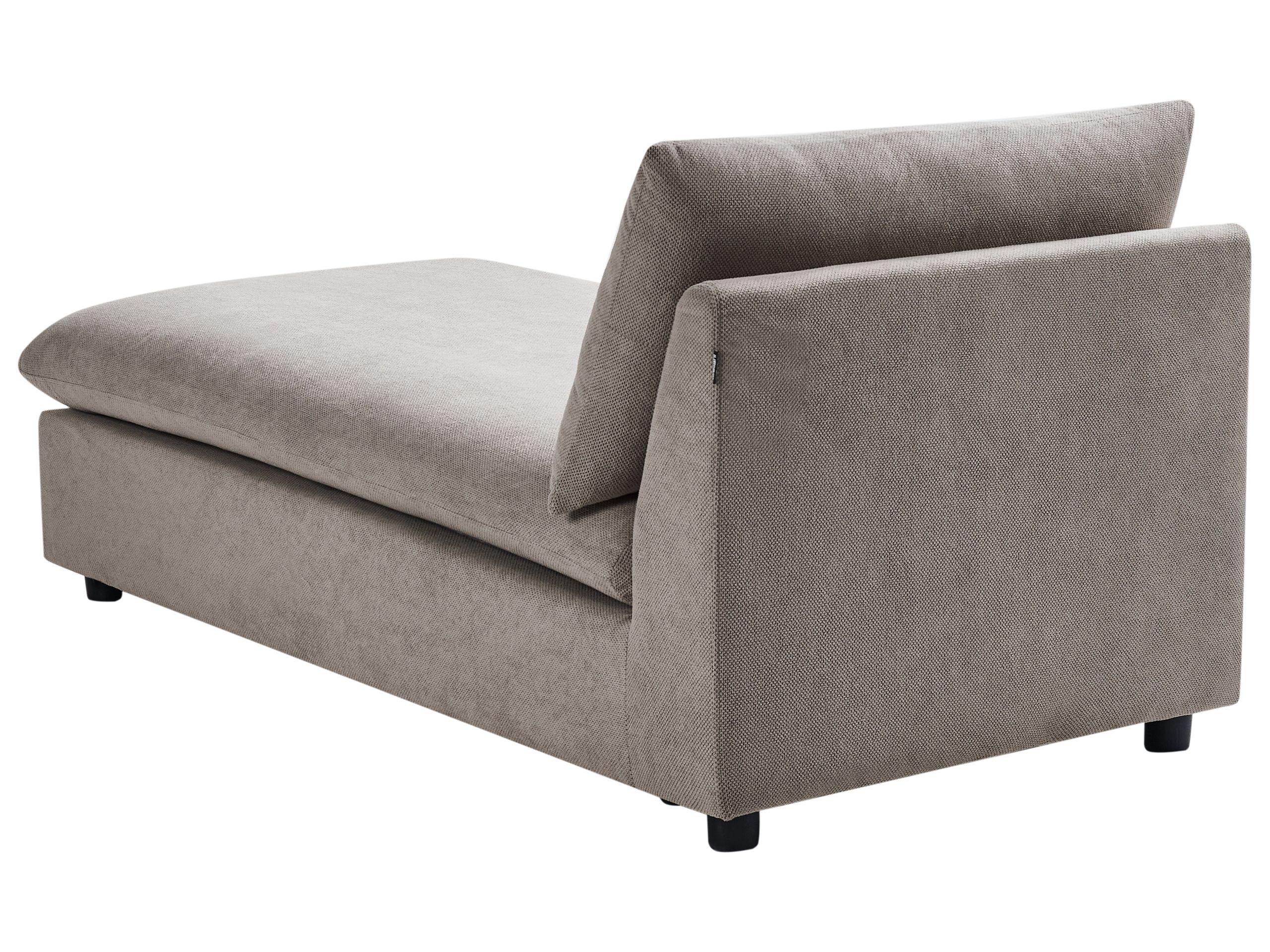 Beliani Chaise longue en Poliestere Moderno VIZILLE  