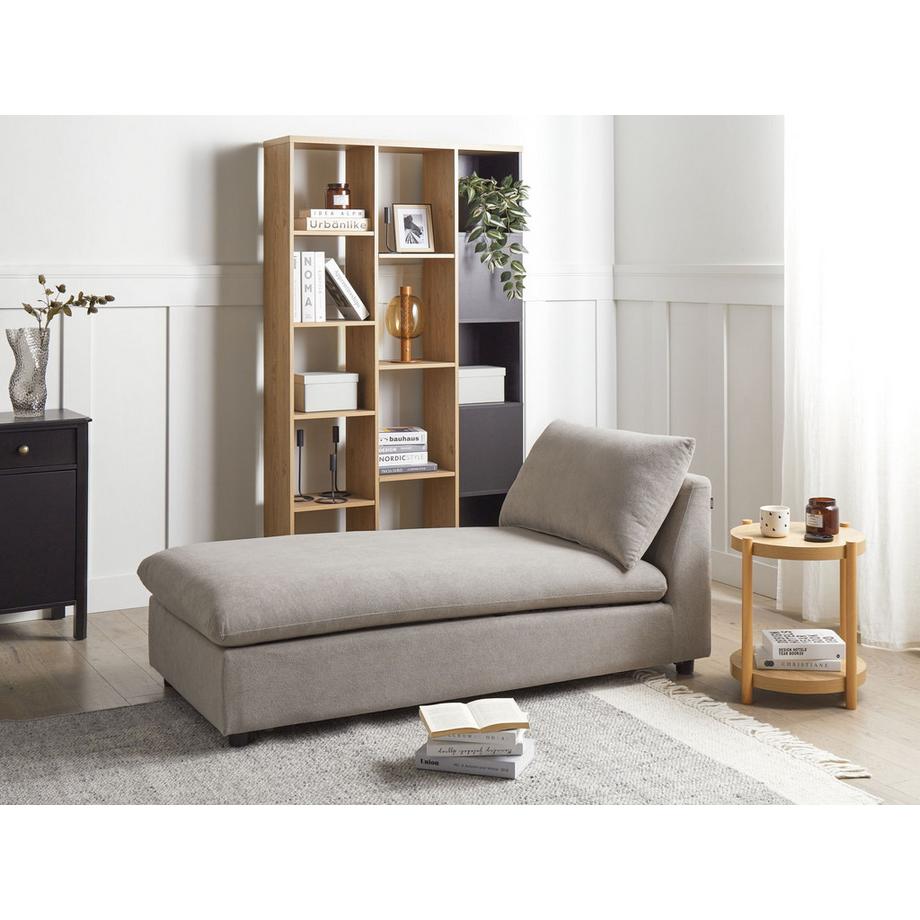 Beliani Chaise longue en Tissu Moderne VIZILLE  